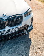 Gloss Black Competition Front Splitter for BMW iX3, X3 LCI & X4 LCI (2021+, G01 G02)