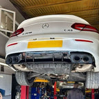 A Style Gloss Black Rear Diffuser & Exhaust Tips for Mercedes Benz W205 C Class & C63 Coupe 15-21