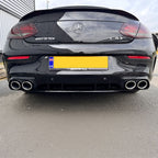 C43 Style Gloss Black Rear Diffuser & Exhaust Tips for Mercedes Benz W205 C Class & C63 Coupe 15-21