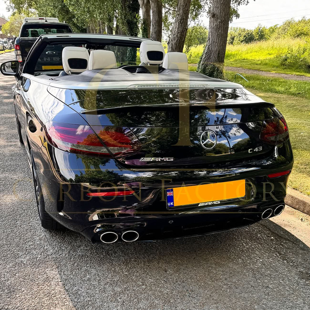 C43 Style Gloss Black Rear Diffuser & Exhaust Tips for Mercedes Benz W205 C Class & C63 Coupe 15-21