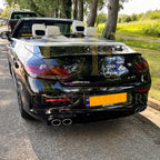 C43 Style Gloss Black Rear Diffuser & Exhaust Tips for Mercedes Benz W205 C Class & C63 Coupe 15-21
