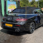 C43 Style Gloss Black Rear Diffuser & Exhaust Tips for Mercedes Benz W205 C Class & C63 Coupe 15-21