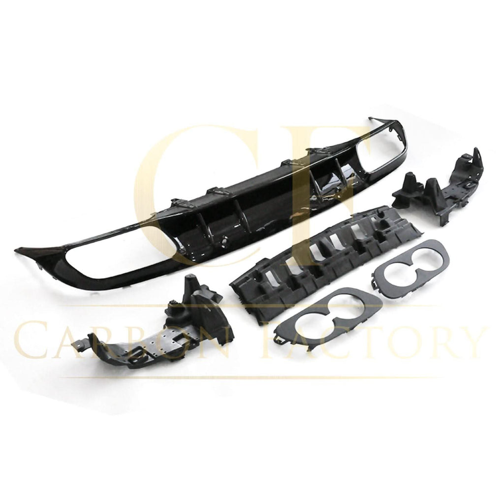 C43 Style Gloss Black Rear Diffuser & Exhaust Tips for Mercedes Benz W205 C Class & C63 Coupe 15-21
