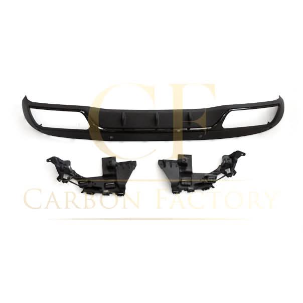 CF Style Gloss Black Rear Diffuser & Exhaust Tips for Mercedes Benz W205 C Class 15-21