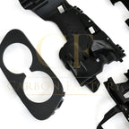 CF Style Gloss Black Rear Diffuser & Exhaust Tips for Mercedes Benz W205 C Class & C63 Saloon & Estate 15-21