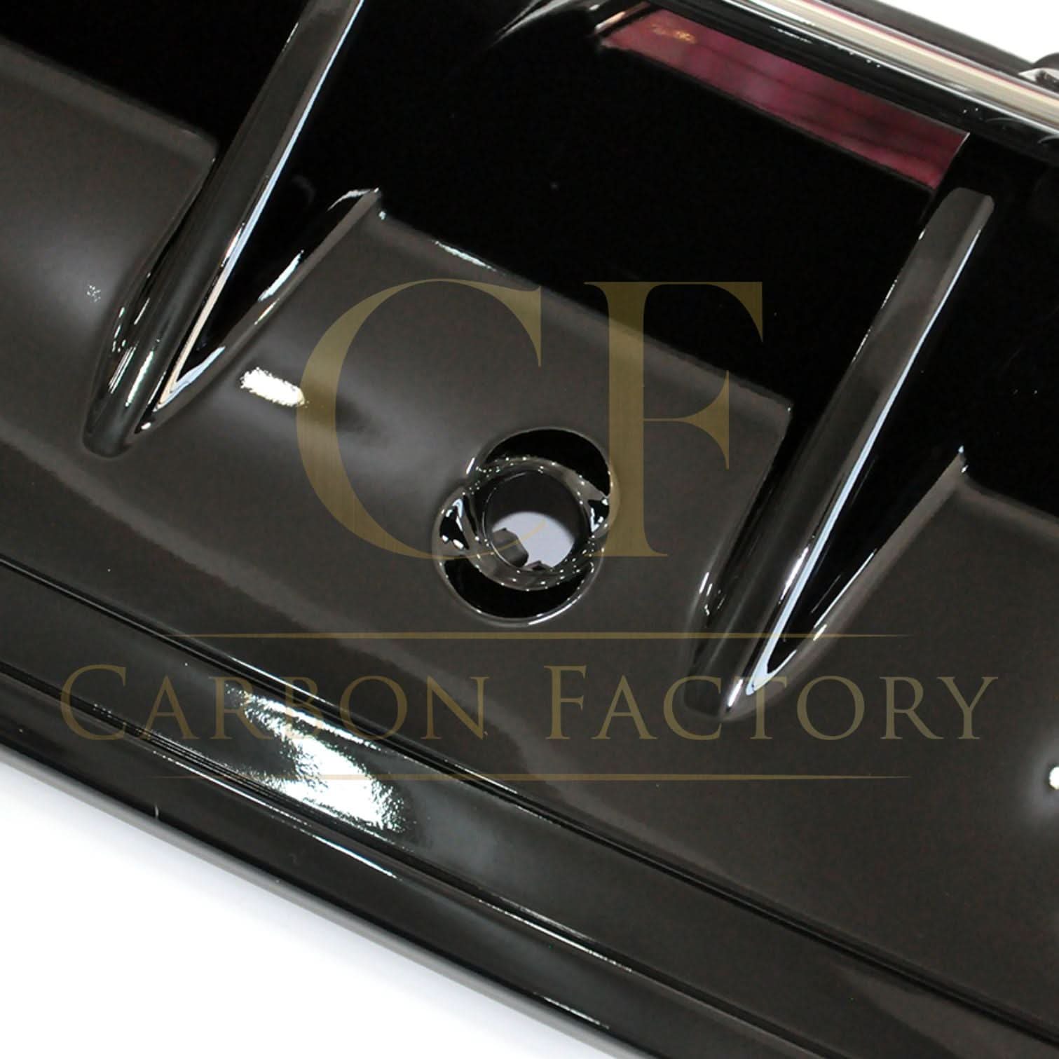 CF Style Gloss Black Rear Diffuser & Exhaust Tips for Mercedes Benz W205 C Class & C63 Saloon & Estate 15-21