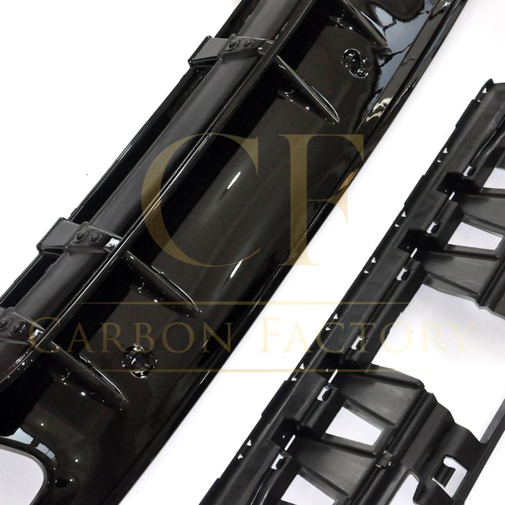 CF Style Gloss Black Rear Diffuser & Exhaust Tips for Mercedes Benz W205 C Class & C63 Saloon & Estate 15-21