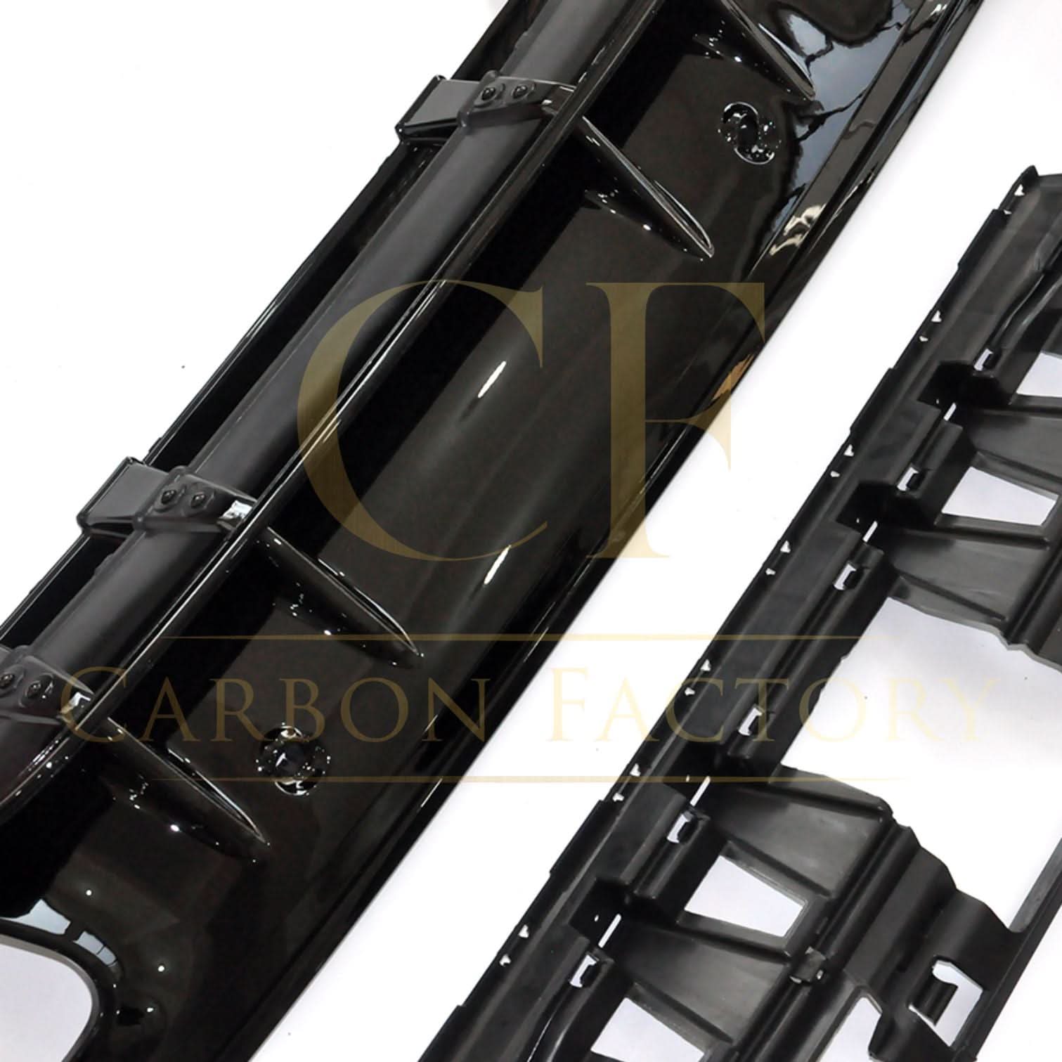 CF Style Gloss Black Rear Diffuser & Exhaust Tips for Mercedes Benz W205 C Class & C63 Saloon & Estate 15-21