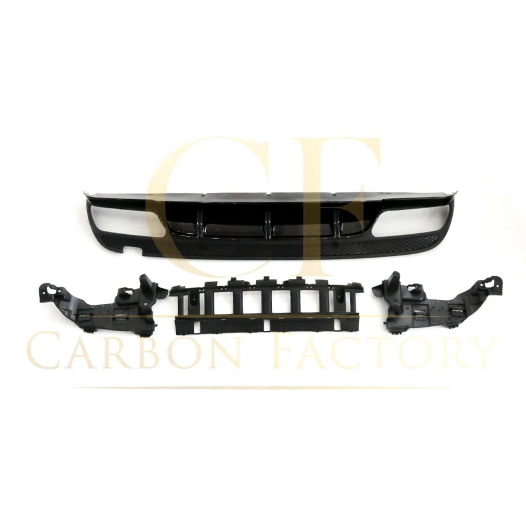 ED1 Style Gloss Black Rear Diffuser & Exhaust Tips for Mercedes Benz W205 C Class & C63 Saloon & Estate 15-21