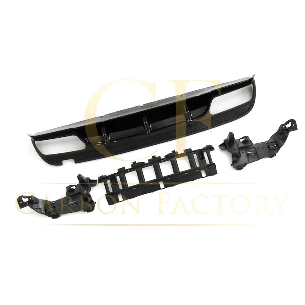ED1 Style Gloss Black Rear Diffuser & Exhaust Tips for Mercedes Benz W205 C Class & C63 Saloon & Estate 15-21
