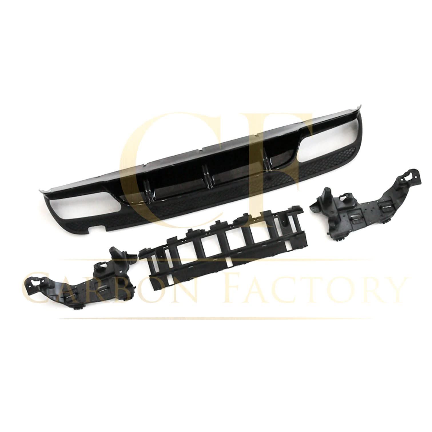 ED1 Style Gloss Black Rear Diffuser & Exhaust Tips for Mercedes Benz W205 C Class & C63 Saloon & Estate 15-21