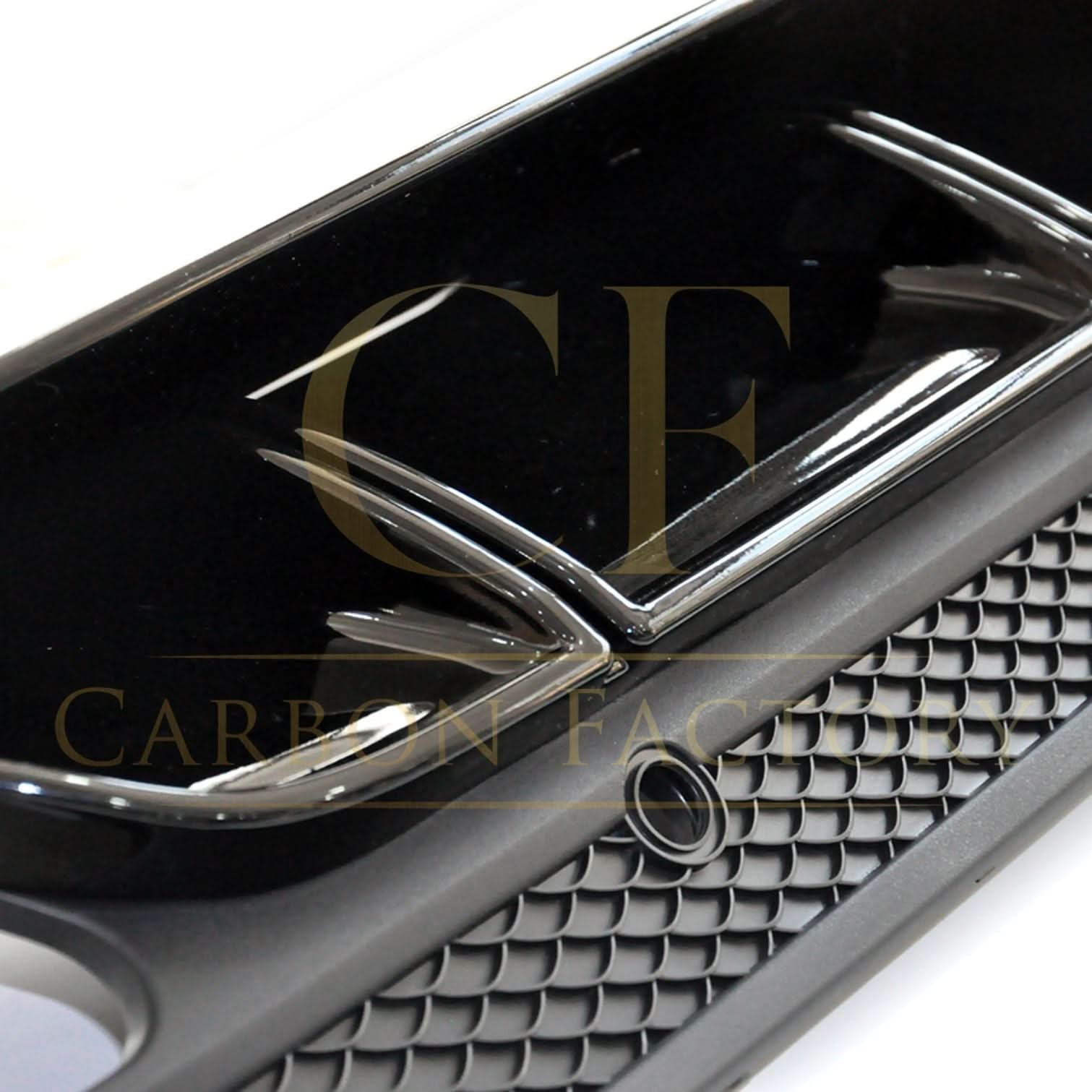 ED1 Style Gloss Black Rear Diffuser & Exhaust Tips for Mercedes Benz W205 C Class & C63 Saloon & Estate 15-21