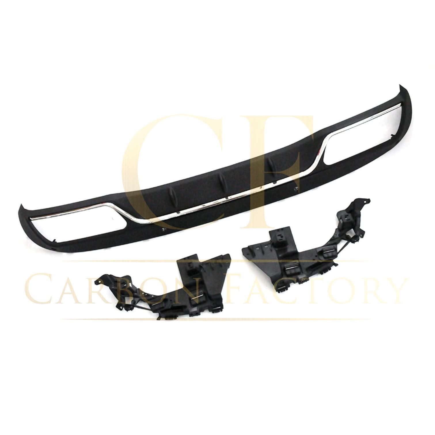 Z Style Gloss Black Rear Diffuser & Exhaust Tips for Mercedes Benz W205 C Class & C63 Saloon & Estate 15-21