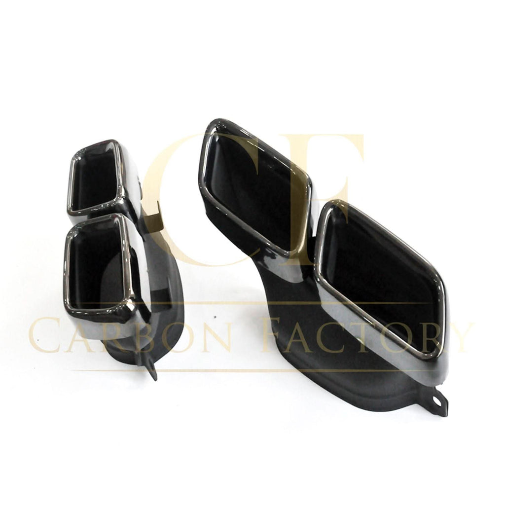 Z Style Gloss Black Rear Diffuser & Exhaust Tips for Mercedes Benz W205 C Class & C63 Saloon & Estate 15-21