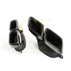 Z Style Gloss Black Rear Diffuser & Exhaust Tips for Mercedes Benz W205 C Class & C63 Saloon & Estate 15-21