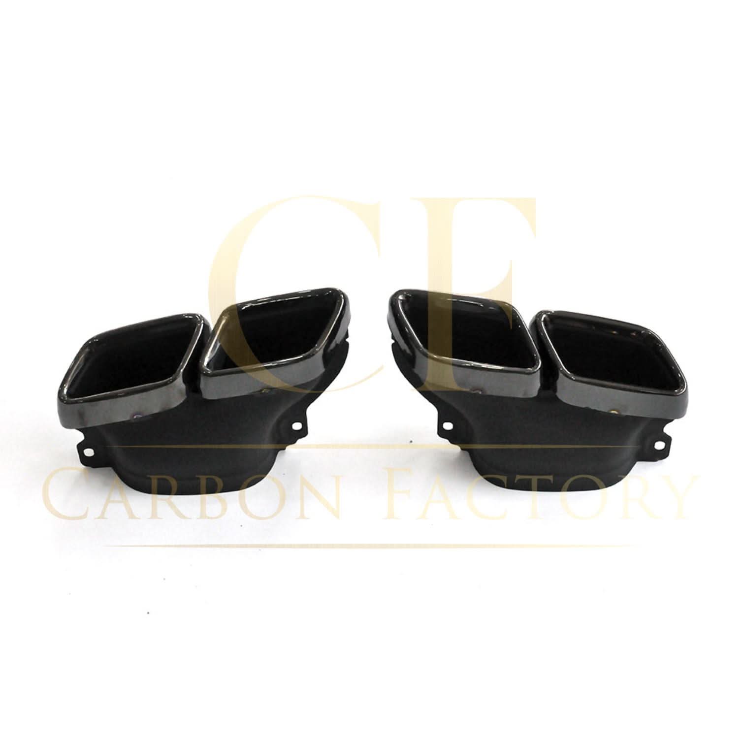 Z Style Gloss Black Rear Diffuser & Exhaust Tips for Mercedes Benz W205 C Class & C63 Saloon & Estate 15-21