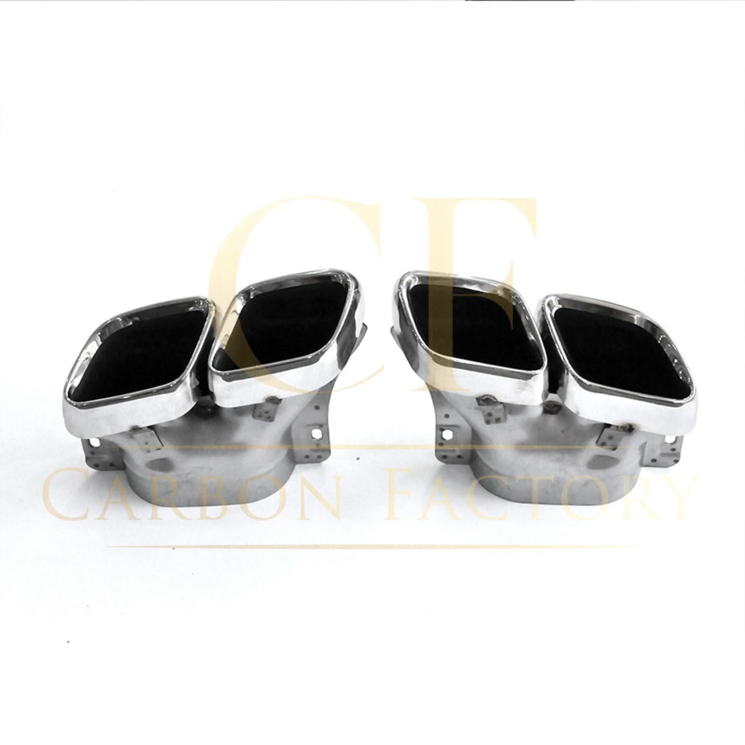 Z Style Gloss Black Rear Diffuser & Exhaust Tips for Mercedes Benz W205 C Class & C63 Saloon & Estate 15-21