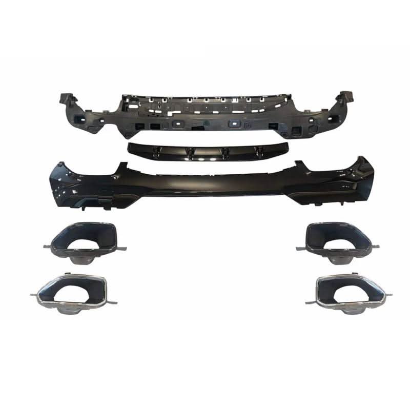 440 Style Gloss Black Rear Diffuser with Exhaust Tips for BMW 4 Series G22 20-Present