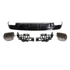 A Style Gloss Black Rear Diffuser & Exhaust Tips for Mercedes Benz W117 CLA 16-18