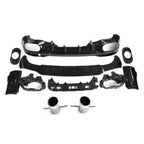 A Style Gloss Black Rear Diffuser & Exhaust Tips for Mercedes Benz W118 CLA 19-25