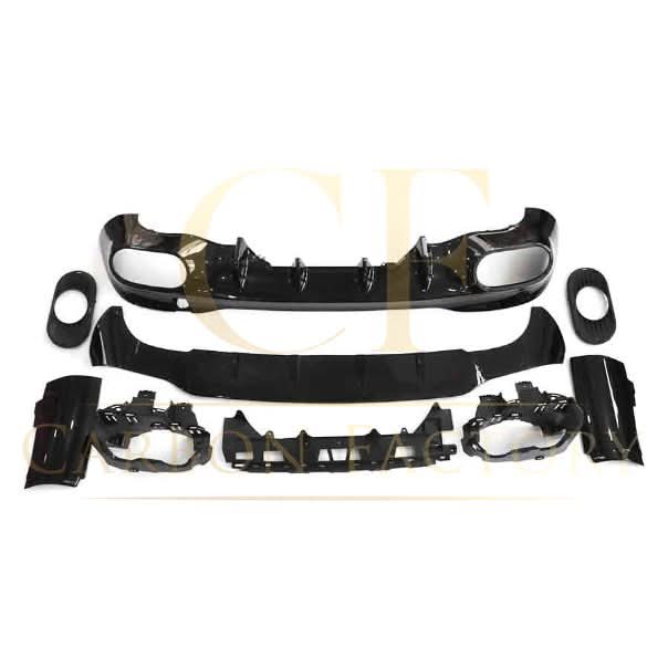 A Style Gloss Black Rear Diffuser & Exhaust Tips for Mercedes Benz W118 CLA 19-25