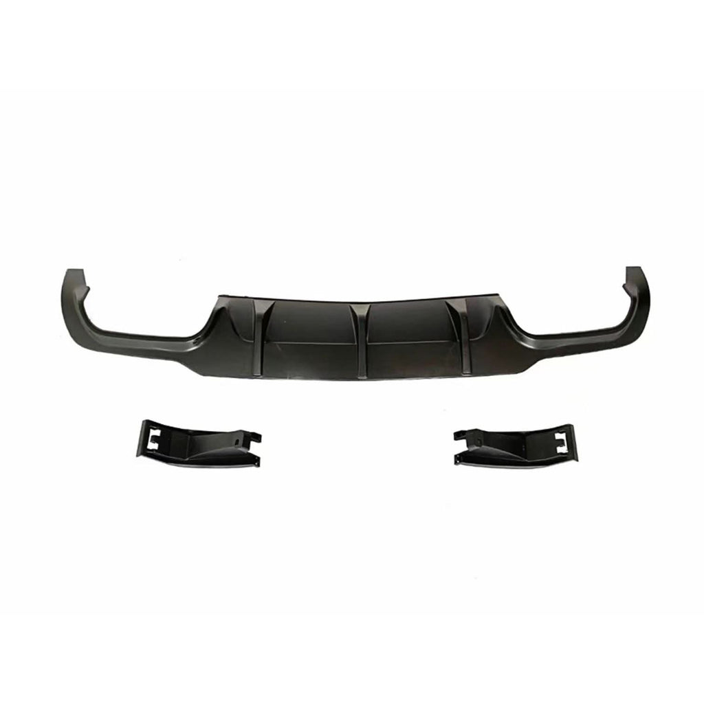 A Style Gloss Black Rear Diffuser for Mercedes Benz W204 C Class 12-14