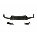 A Style Gloss Black Rear Diffuser for Mercedes Benz W204 C Class 12-14