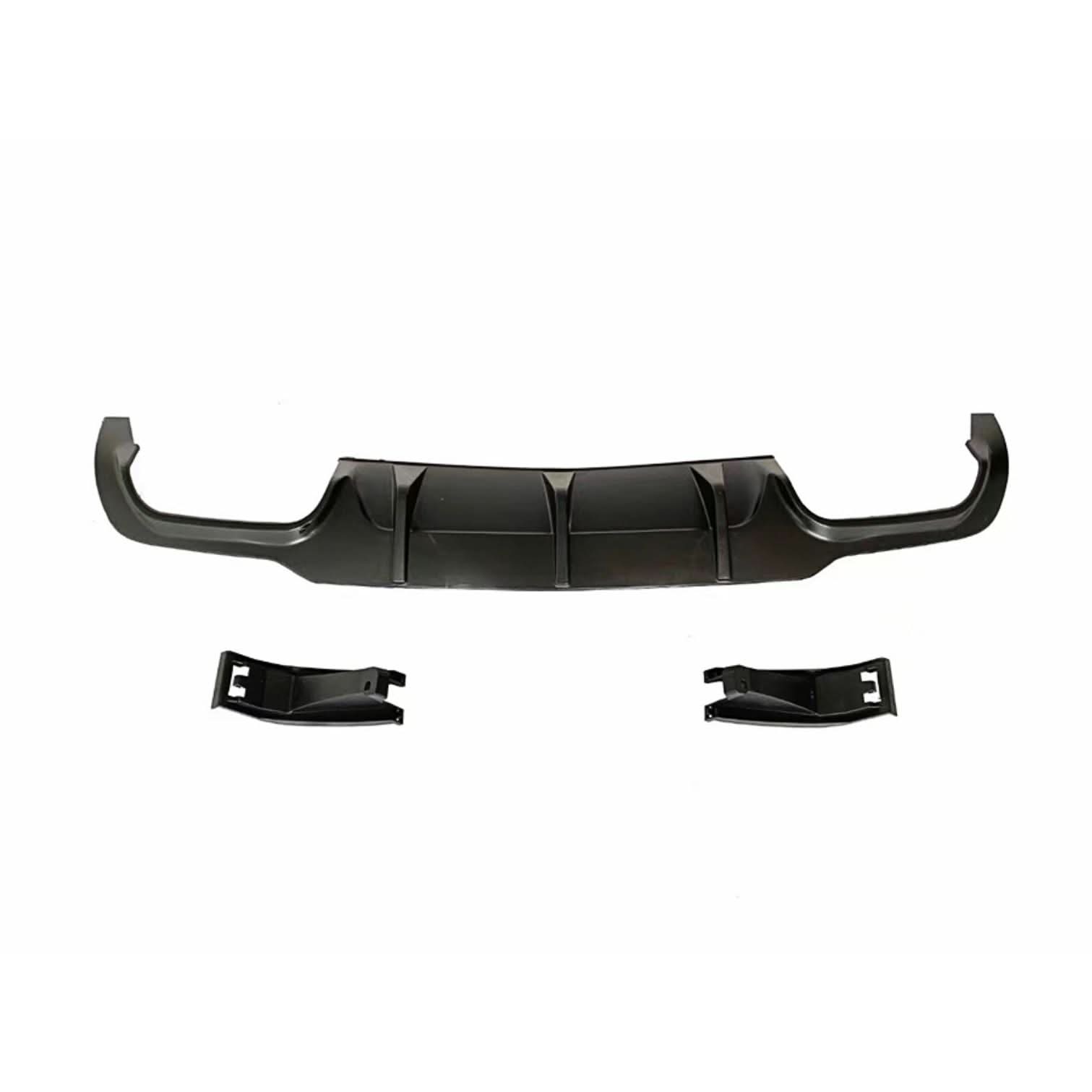 A Style Gloss Black Rear Diffuser for Mercedes Benz W204 C Class 12-14