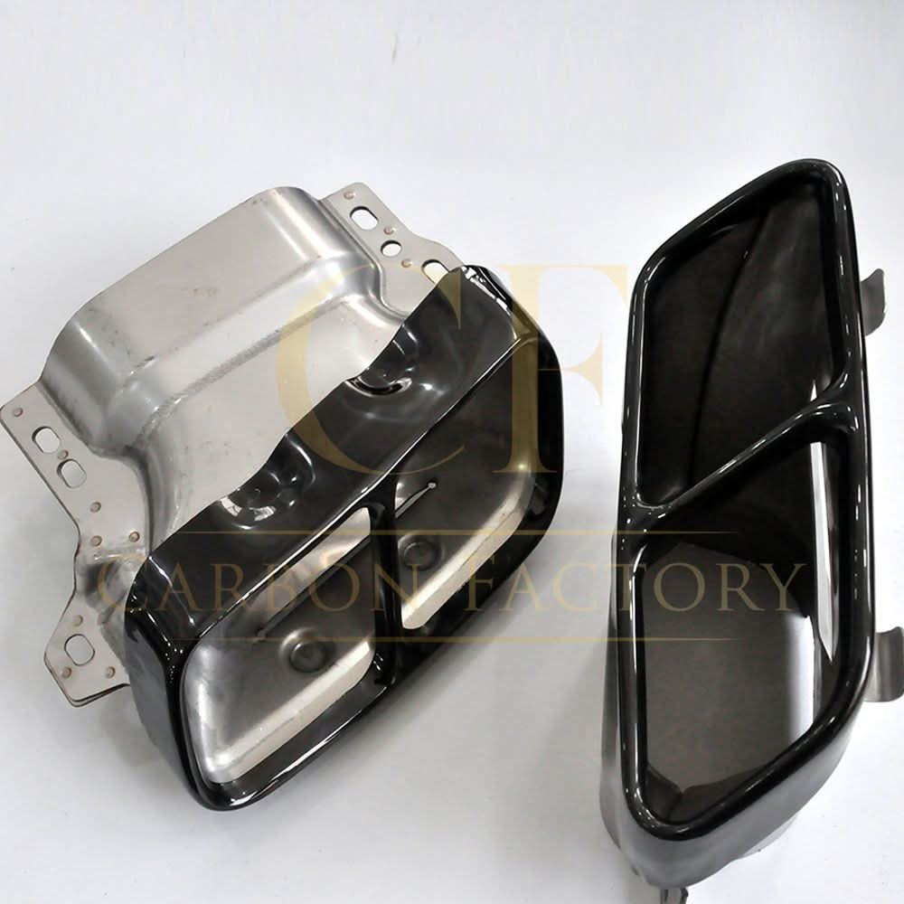 A Style Gloss Black Rear Diffuser with Exhaust Tips for Mercedes Benz W176 A Class 13-18