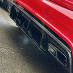A Style Gloss Black Rear Diffuser with Exhaust Tips for Mercedes Benz W176 A Class 13-18