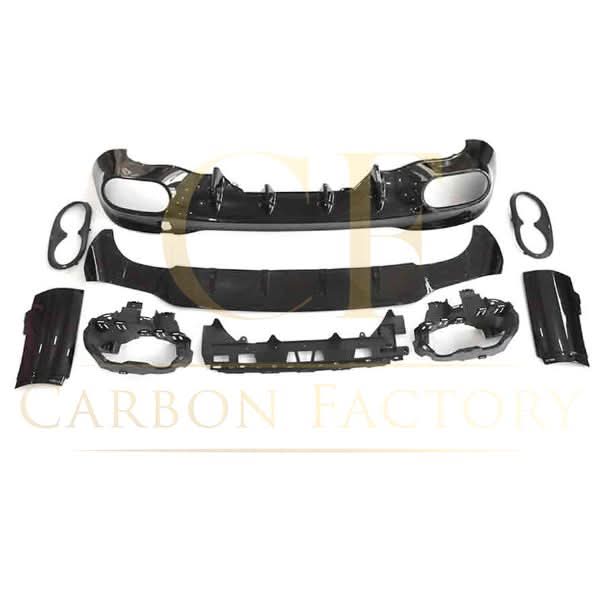 Brabus Style Gloss Black Rear Diffuser & Exhaust Tips for Mercedes Benz W118 CLA 19-25