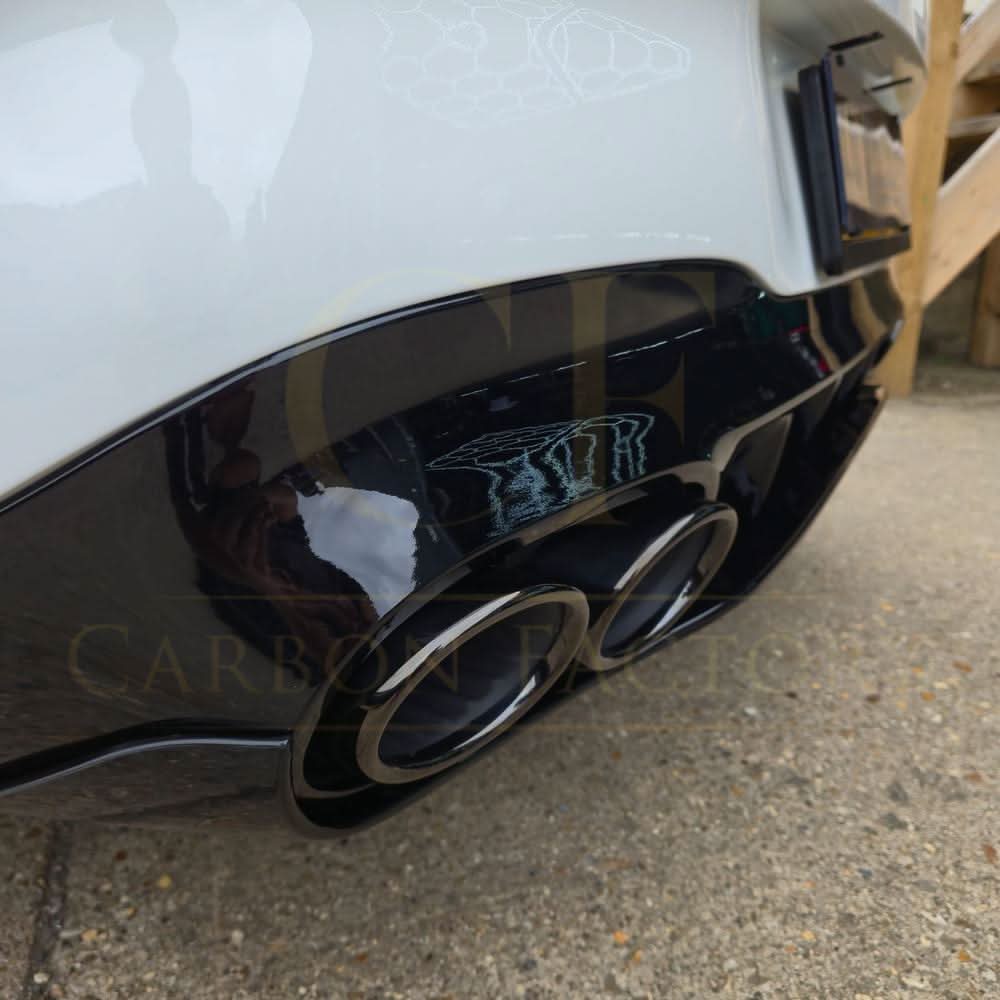 Brabus Style Gloss Black Rear Diffuser & Exhaust Tips for Mercedes Benz W118 CLA 19-25