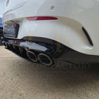 Brabus Style Gloss Black Rear Diffuser & Exhaust Tips for Mercedes Benz W118 CLA 19-25