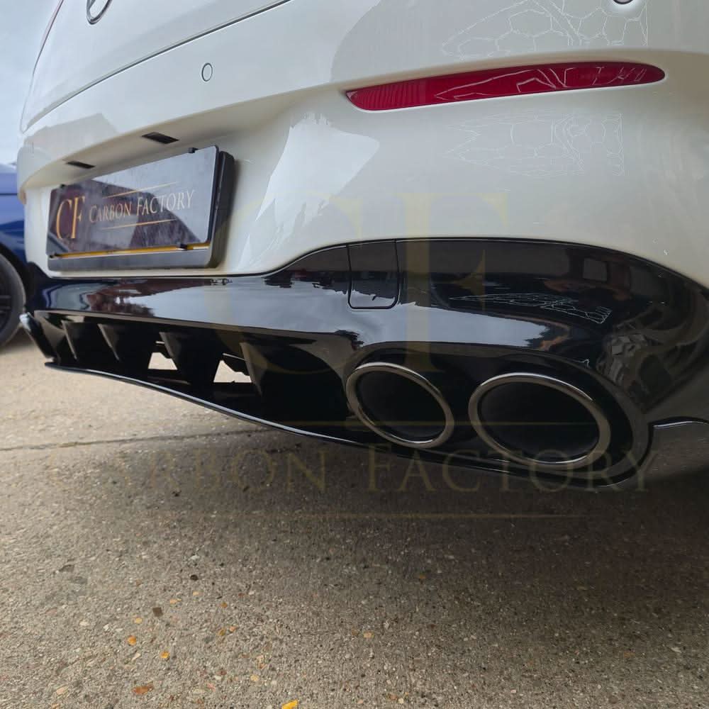Brabus Style Gloss Black Rear Diffuser & Exhaust Tips for Mercedes Benz W118 CLA 19-25