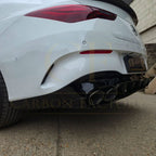 Brabus Style Gloss Black Rear Diffuser & Exhaust Tips for Mercedes Benz W118 CLA 19-25