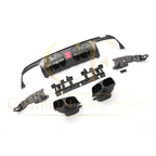 Brabus Style Gloss Black Rear Diffuser & Exhaust Tips for Mercedes Benz W205 C Class & C63 Saloon 15-21