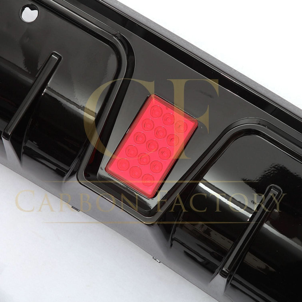 Brabus Style Gloss Black Rear Diffuser & Exhaust Tips for Mercedes Benz W205 C Class & C63 Saloon 15-21