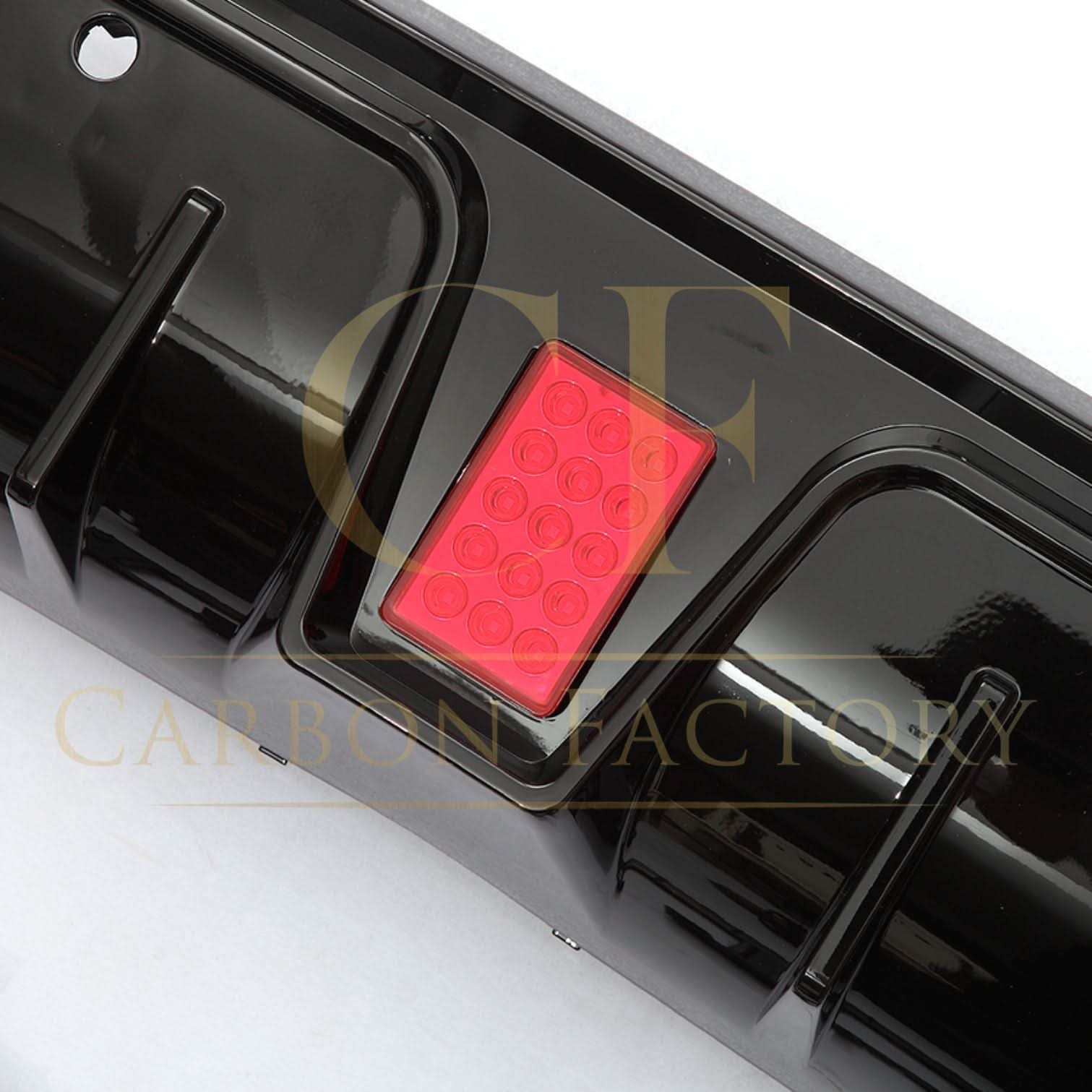 Brabus Style Gloss Black Rear Diffuser & Exhaust Tips for Mercedes Benz W205 C Class & C63 Saloon 15-21