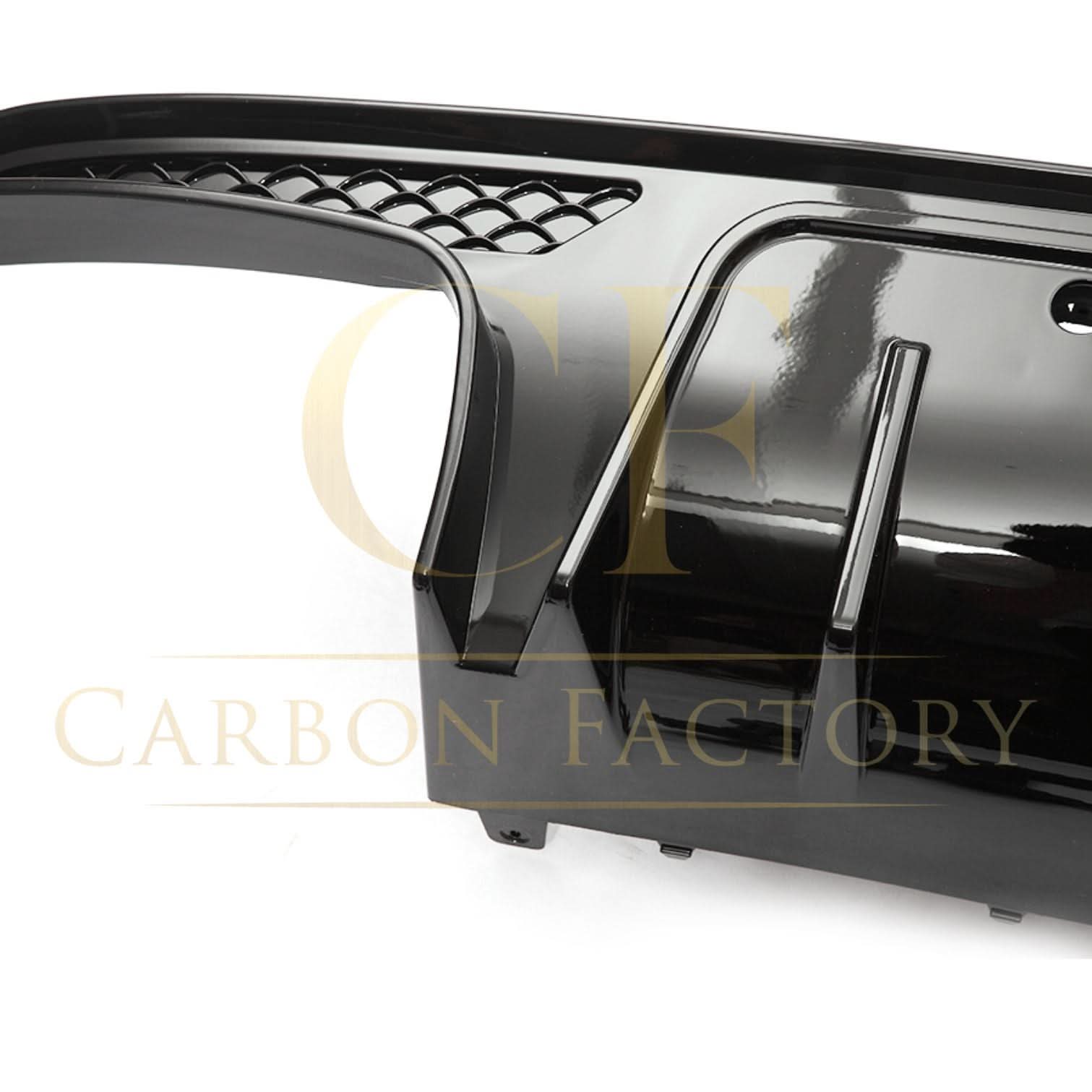 Brabus Style Gloss Black Rear Diffuser & Exhaust Tips for Mercedes Benz W205 C Class & C63 Saloon 15-21