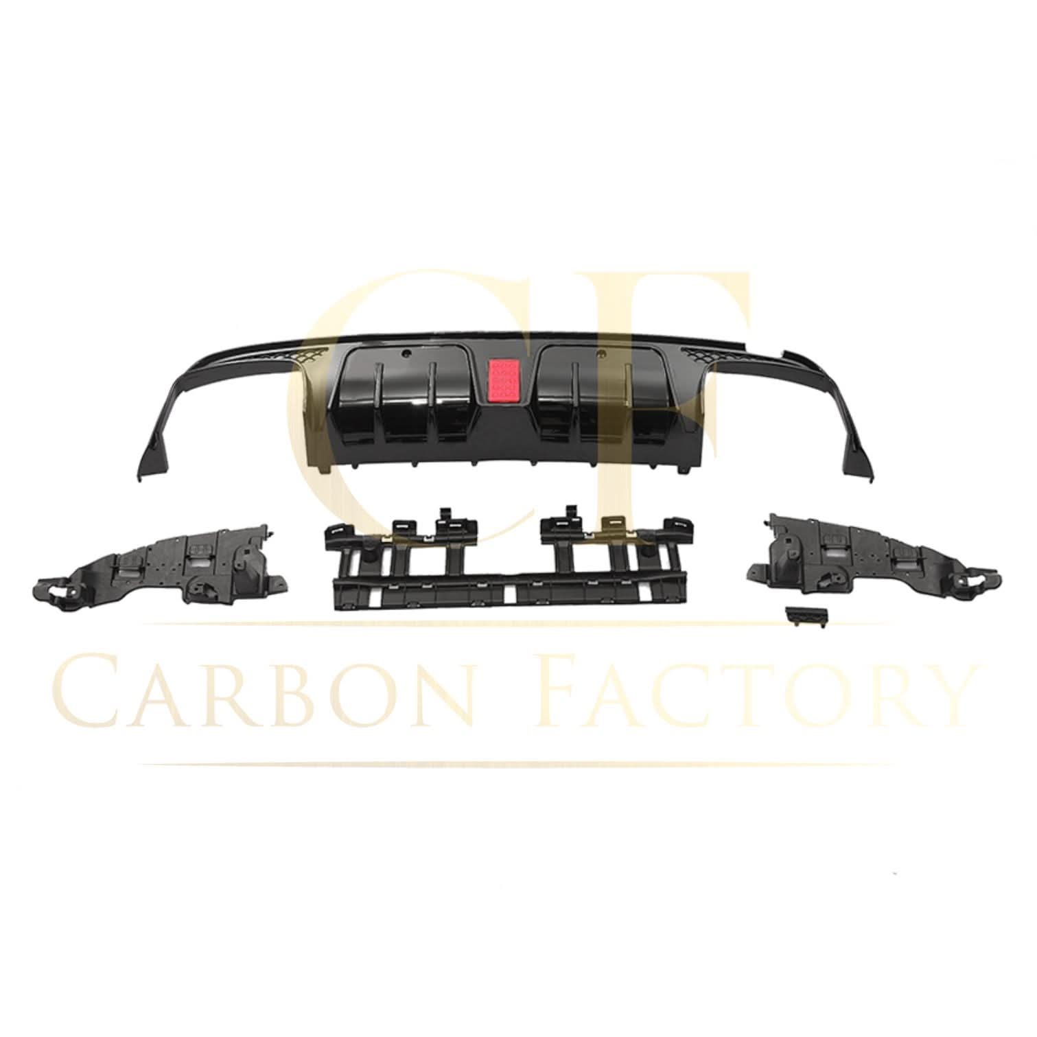 Brabus Style Gloss Black Rear Diffuser & Exhaust Tips for Mercedes Benz W205 C Class & C63 Saloon 15-21