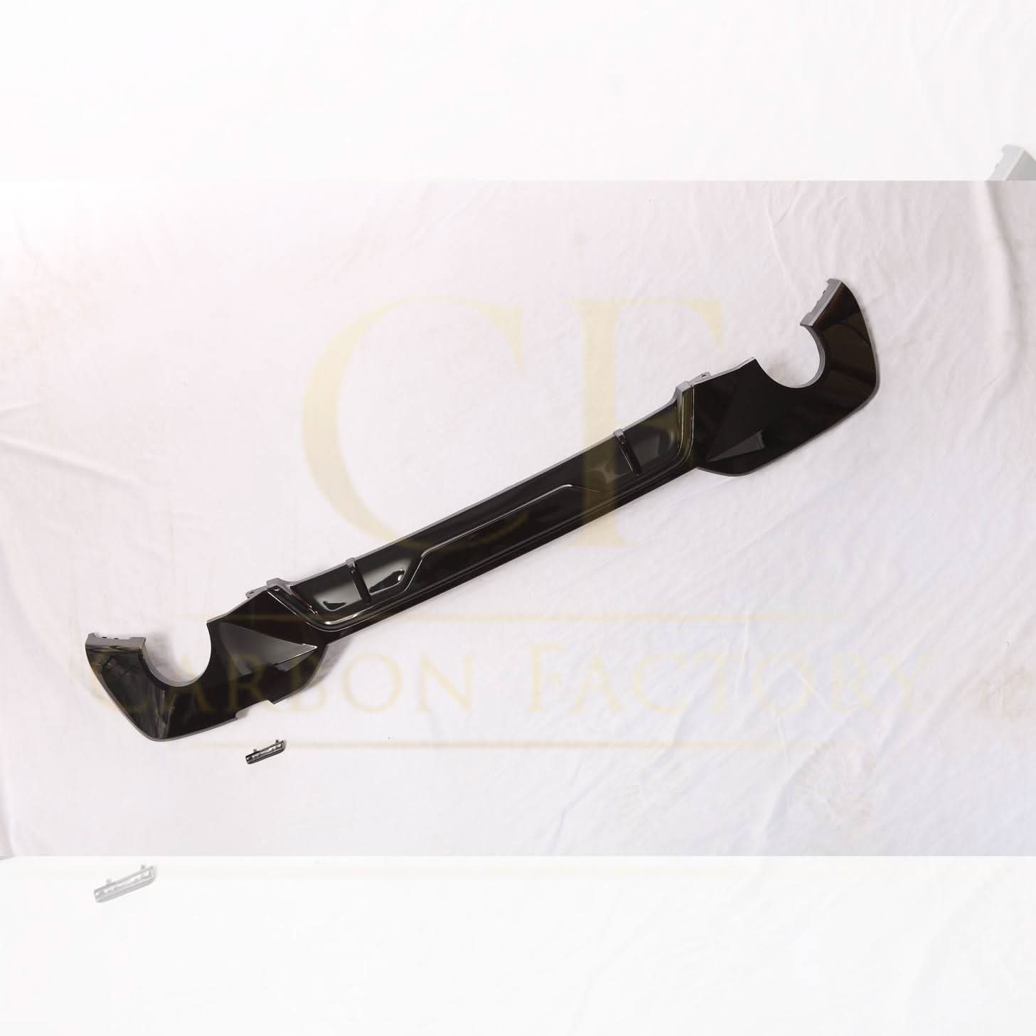 CF Style Gloss Black Rear Diffuser Quad Exhaust for BMW 3 Series G20 G21 Pre-LCI 19-22