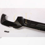 CF Style Gloss Black Rear Diffuser Quad Exhaust for BMW 3 Series G20 G21 Pre-LCI 19-22