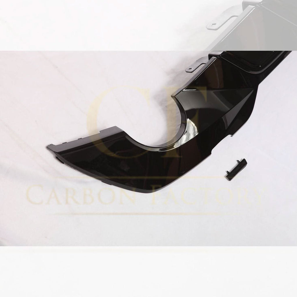 CF Style Gloss Black Rear Diffuser Quad Exhaust for BMW 3 Series G20 G21 Pre-LCI 19-22
