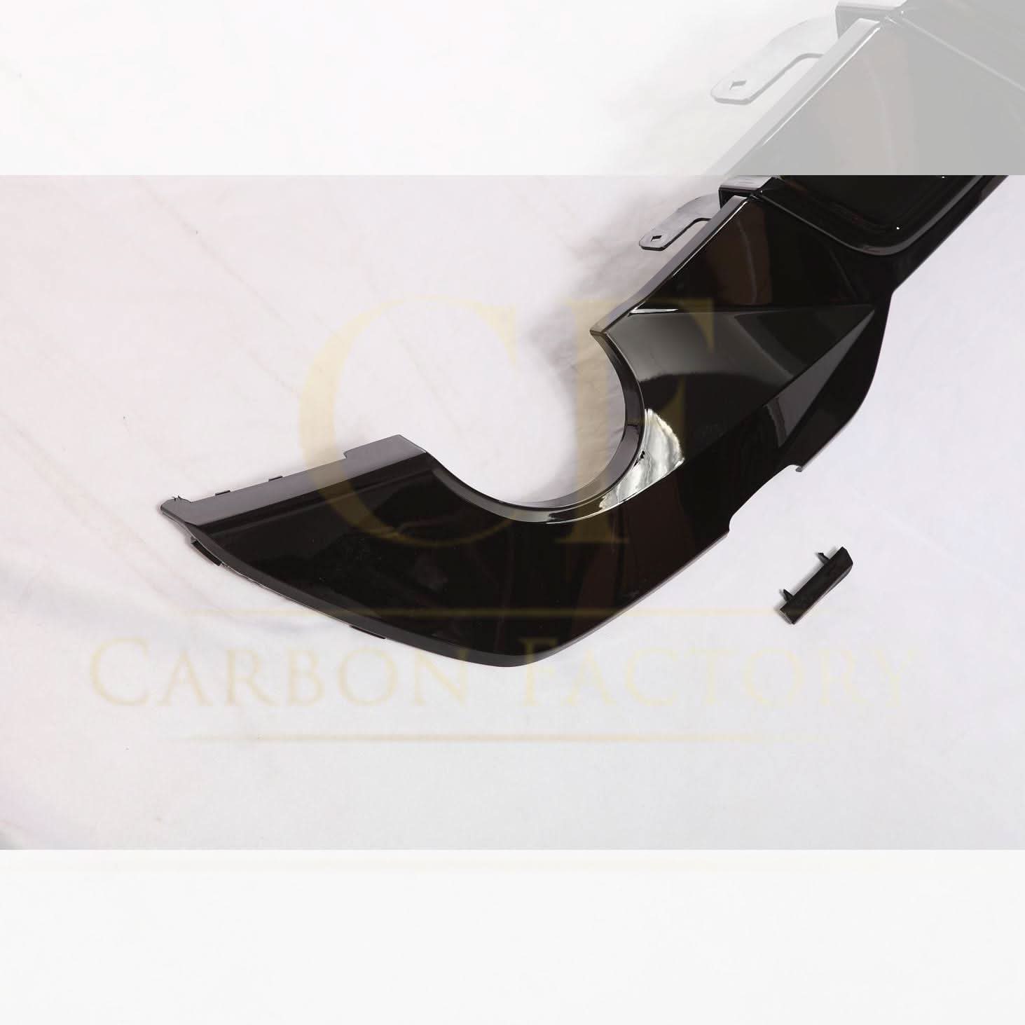 CF Style Gloss Black Rear Diffuser Quad Exhaust for BMW 3 Series G20 G21 Pre-LCI 19-22