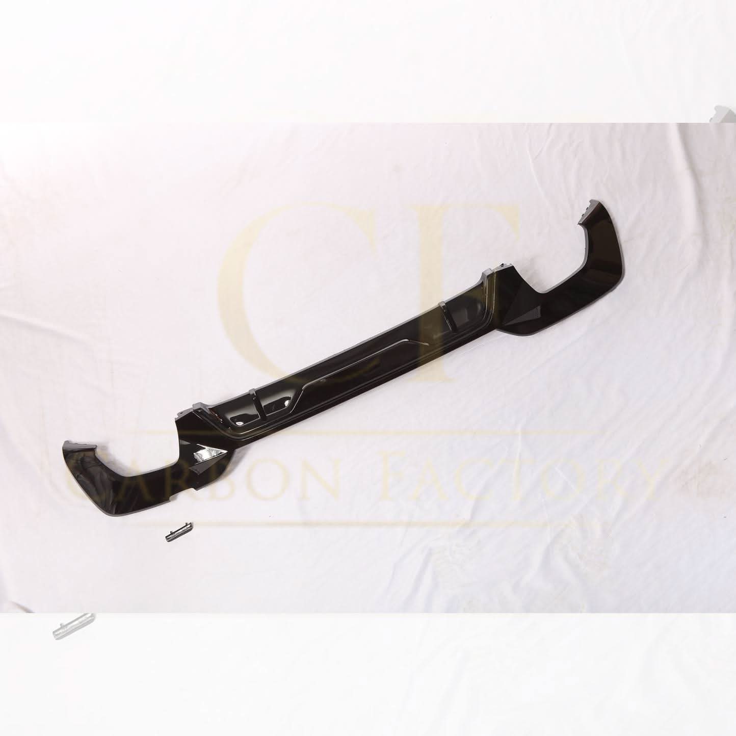 CF Style Gloss Black Rear Diffuser Quad Exhaust for BMW 3 Series G20 G21 Pre-LCI 19-22