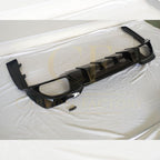 CM Style Gloss Black Rear Diffuser Quad Exhaust for BMW 3 Series G20 G21 Pre-LCI 19-22