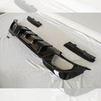 CM Style Gloss Black Rear Diffuser Quad Exhaust for BMW 3 Series G20 G21 Pre-LCI 19-22