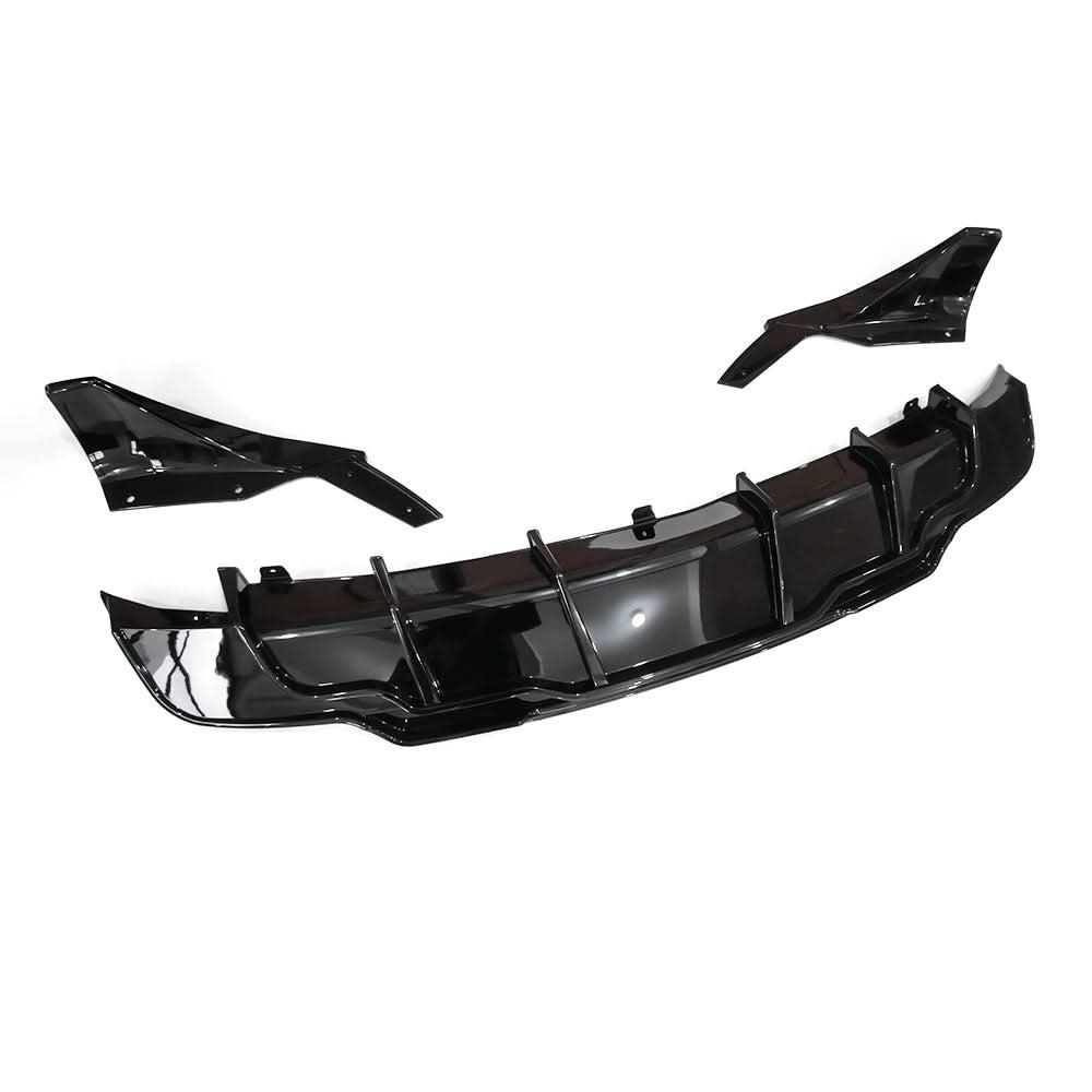 Competition Style Gloss Black Rear Diffuser for Tesla Model 3 16-23