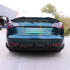 Competition Style Gloss Black Rear Diffuser for Tesla Model 3 16-23
