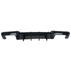 Competition Style Gloss Black Rear Diffuser Quad Exhaust for BMW F10 5 Series 10-17